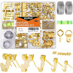 Heavy-Duty Sawtooth Picture Hangers Set - 303Pcs