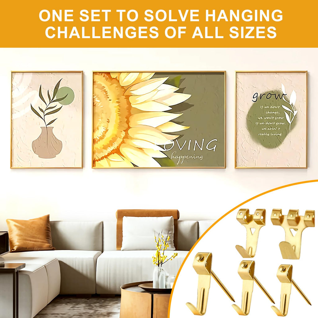 Heavy-Duty Sawtooth Picture Hangers Set - 303Pcs