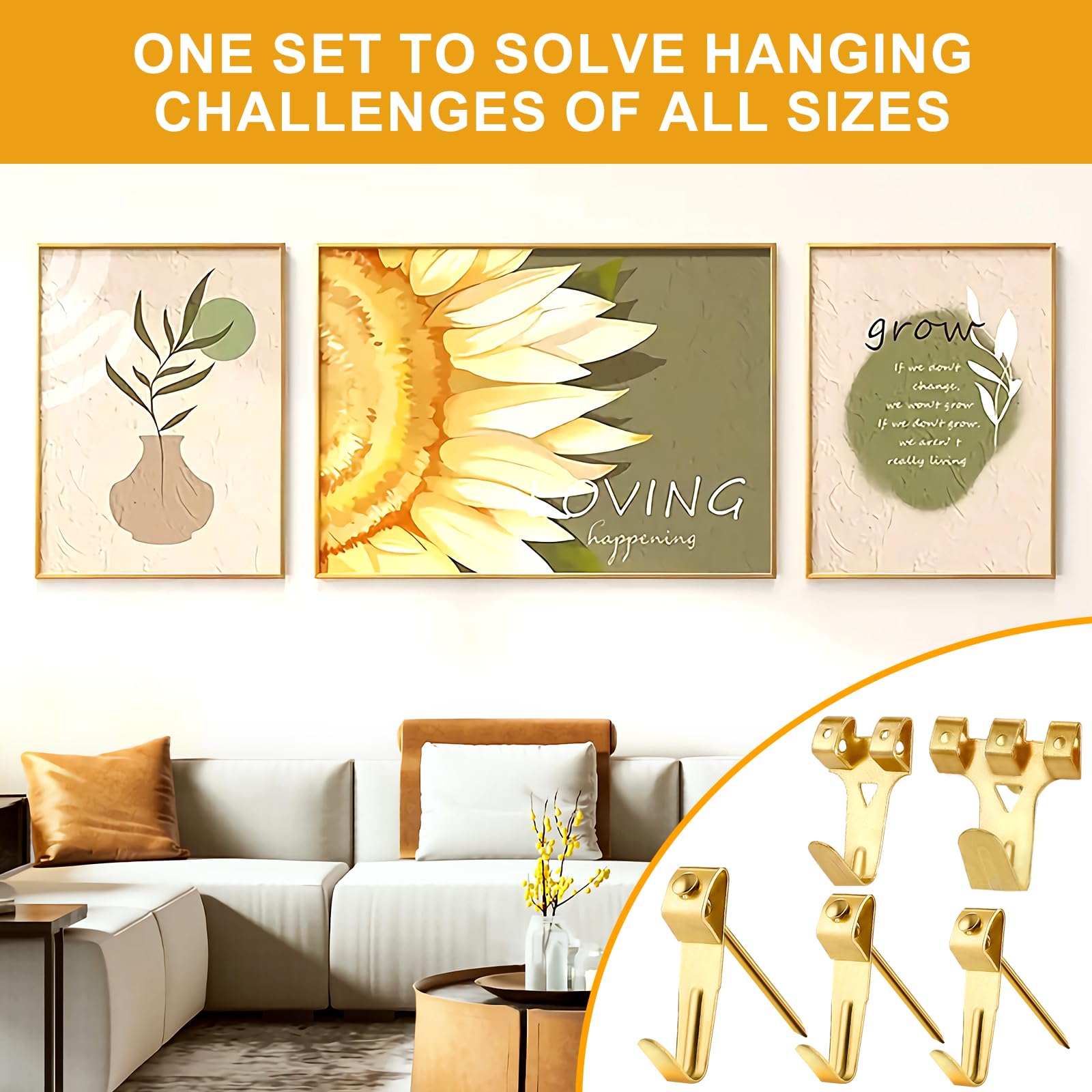 Heavy-Duty Sawtooth Picture Hangers Set - 303Pcs